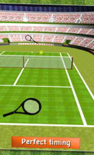 Jouer Tennis 2016 - tournoi de tennis ouvert et jeux rapides 3