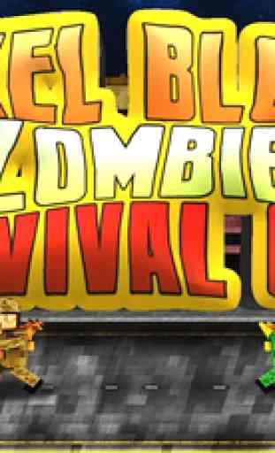 Pixel Block Zombie Survival City Voxel War 1