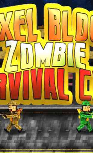 Pixel Block Zombie Survival City Voxel War 4