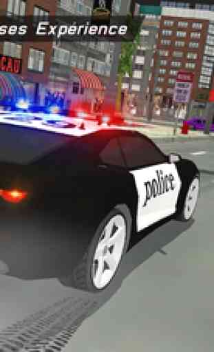 la police hélicoptère de patrouille pilote 3D - voitures de poursuite pénale arrestation 2