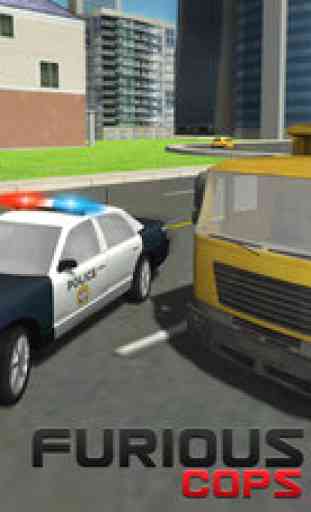 Pilote 2016 Voiture de police - 3D Chase et arrêt voitures violant les règles de circulation 3