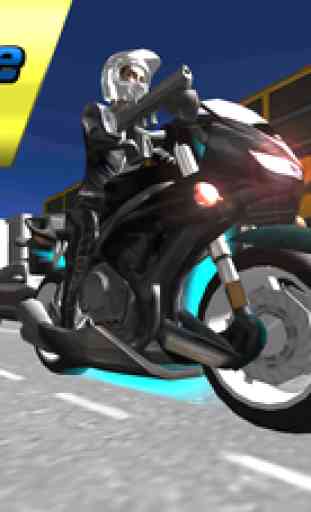 Police Bike Racing Simulator 3D – Chase & Shoot Crime ville rue voleurs voitures comme un pilote de moto de police 1
