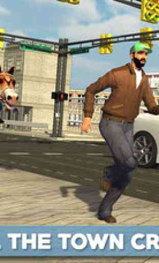 Police Cheval Chase 3D - Sheriff arrêter le voleur & Robbers pour contrôler la ville Taux de criminalité 2