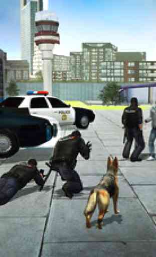 Police Dog Chase Simulator 3D - Un aéroport impossible jeu de simulation de chasse 1