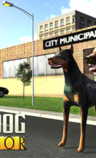Police Dog Chase Simulator 3D - Un aéroport impossible jeu de simulation de chasse 3