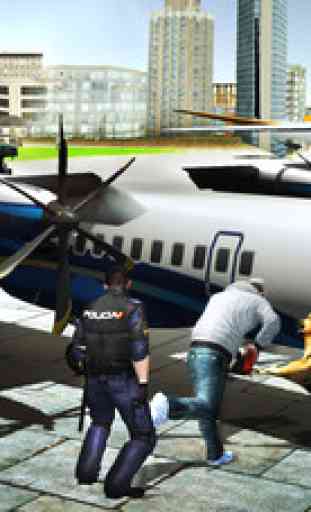 Police Dog Chase Simulator 3D - Un aéroport impossible jeu de simulation de chasse 4