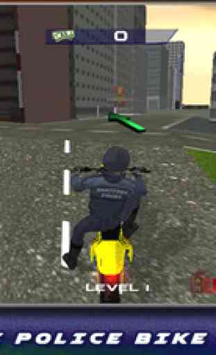 Police simulateur de tour de moto 3D - Chase le criminel et cesser de les en vélo 3