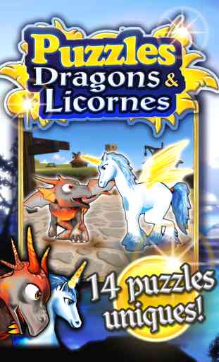 Puzzles dragons et licornes collection de jeux de puzzle pour les enfants et les tout-petits 1