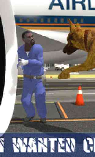 Aéroport Police Dog Chase pénale 3D 3