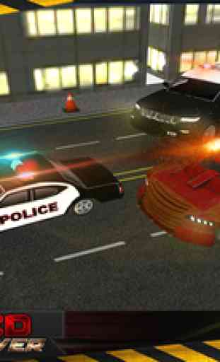 Pilote Voiture de police Smash la criminalité City 3D 1
