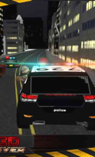Pilote Voiture de police Smash la criminalité City 3D 4