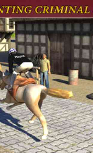 police de la ville du crime de chasse de cheval 2
