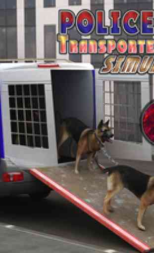 Policier transporteur chien camion - simulateur ca 1