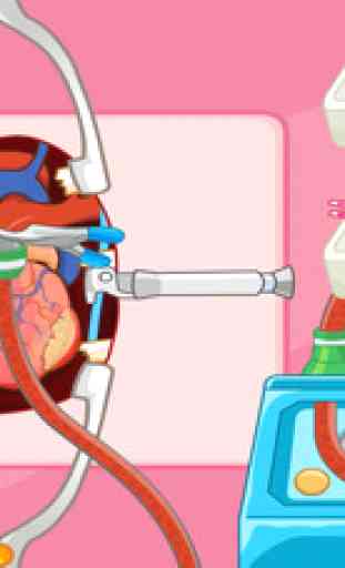 Princesse Cœur Docteur Chirurgie-urgence, jeux de simulation 3
