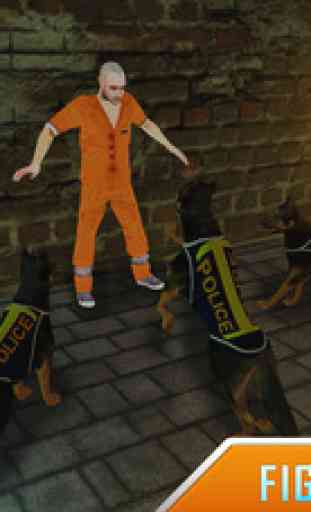Prison Escape Police Dog 3D - Jailbreak prisonniers Chase Simulation 3
