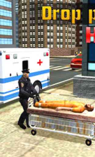 Prisonnier de la police Ambulance Van - Transports pénale Simulator Jeu 3