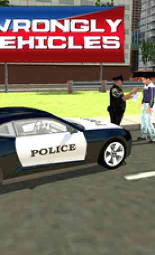 Simulateur de voiture de la police - 3D Real Racin 2