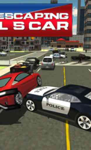 Simulateur de voiture de la police - 3D Real Racin 3
