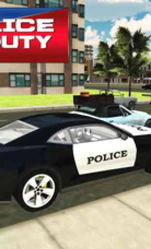 Simulateur de voiture de la police - 3D Real Racin 4