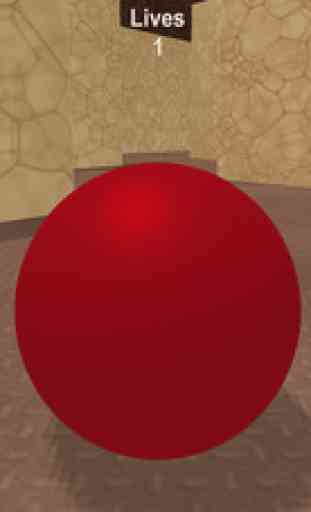 Boule rouge et labyrinthe. Vue de l'intérieur / Red ball & maze. Inside View 4
