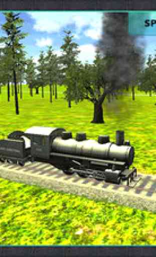 Former de vrais simulateur de pilote 3D - conduire le moteur sur les lignes de chemin de fer et atteindre la destination en temps 3