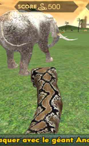 Immobilier anaconda simulateur de serpent 3D - la chasse pour le loup, l'ours, le tigre et survivre dans la jungle 4
