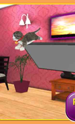 Immobilier Cat Simulator 3D - Simulation Cute Little Kitty Jeu à Explore & Play Accueil 1