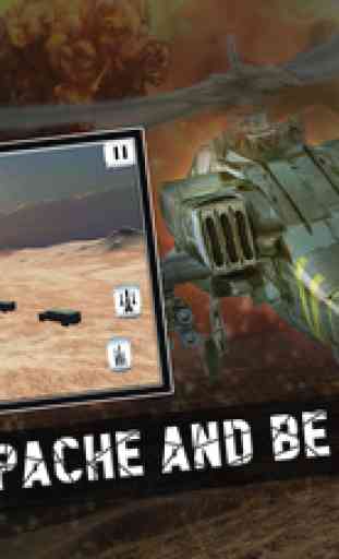 Real Apache Missions 3d - Kill the terrorists with your helicopter and shoot tanks and trucks in this battle. 3