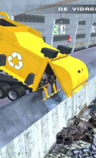 vrai camion poubelle volante 3D simulateur - conduite poubelle camion dans la ville 3