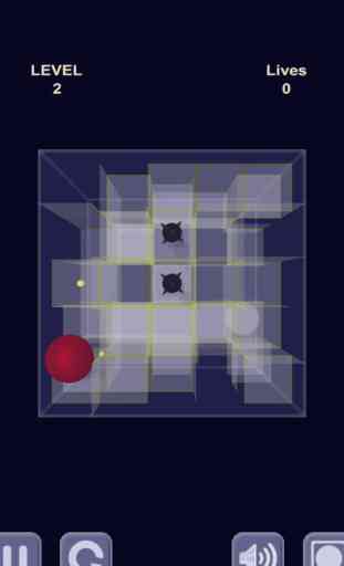boule rouge et labyrinthe de verre / Red ball & Glass maze 1