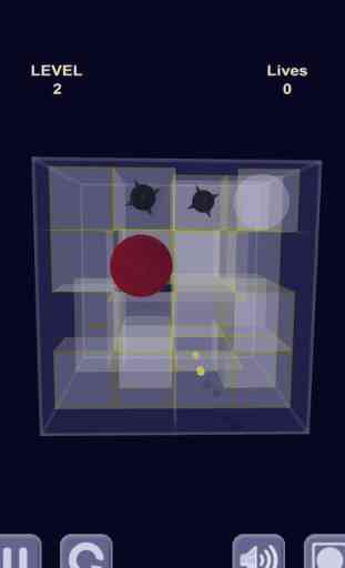 boule rouge et labyrinthe de verre / Red ball & Glass maze 3
