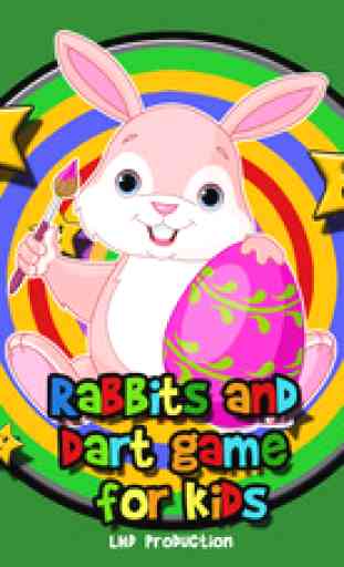lapins et flechettes pour les enfants - jeu gratuit 1