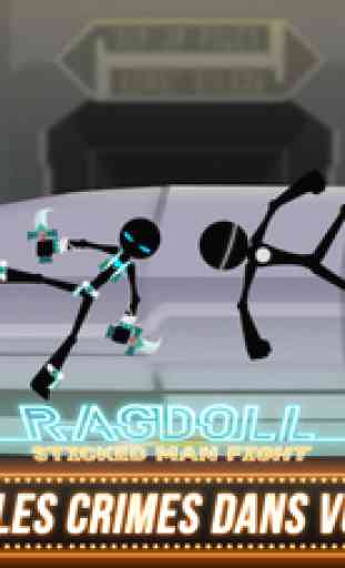 Ragdoll Sticked Man Fight - Combat De Ville 3