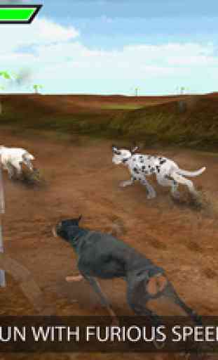 Real Racing de chien sauvage 3D Simulator 2 016 3