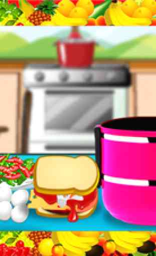 Boîte de Sandwich du déjeuner - faire le déjeuner pour enfants de l'école dans cette folle alimentaire Game Maker 3