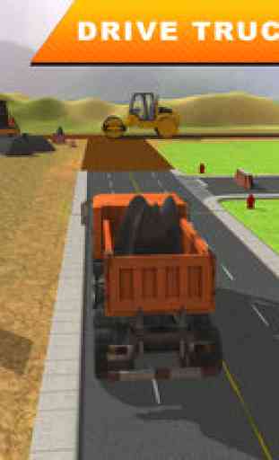 Route Builder Construction City 3D - réel Pelle Crane et Construction Truck Simulator Jeu 1