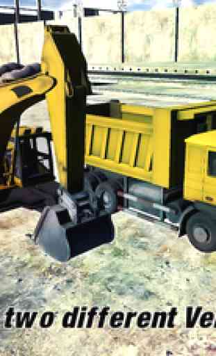 Sable Pelle - Heavy Duty machine à Digger Construction Crane Dump Truck Loader 3D Simulator Jeu 4