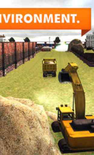 Sable Pelle Truck Simulator - véritable jeu 3D de construction de la grue 1