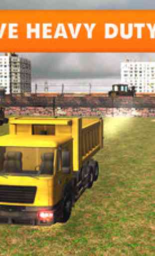 Sable Pelle Truck Simulator - véritable jeu 3D de construction de la grue 2