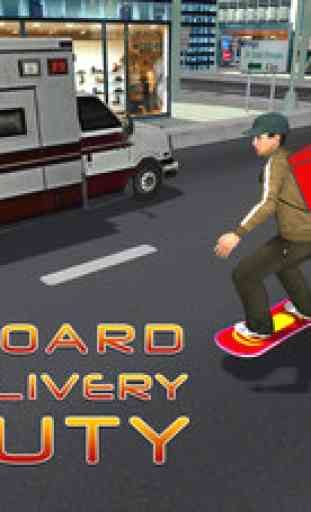 livraison de pizza Skateboard - vitesse conseil d'équitation et de garçon de pizza jeu émulateur 1