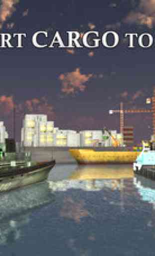 Livraison Port Crane 3D - Cargo Transporter Cruise Ship Jeu de simulation 4