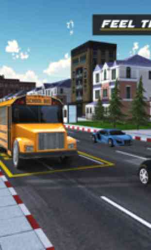 School Bus Driving Simulator 2016 - 3D Ville Bus Driver Challenge Jeu de Simulation 2