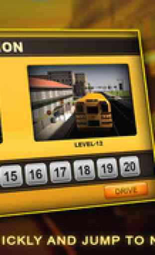 School Bus Simulator 3D - Lecteur fou dans la ville et relever des défis en matière de droits de stationnement pour les enfants le plaisir 3
