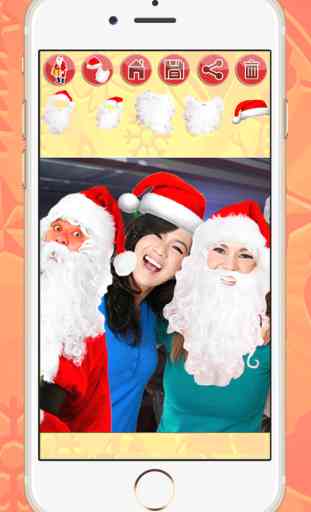 selfie avec le Père Noël - Prenez-vous des photos du Père Noël et ajouter des autocollants sur vos photos de Noël 3