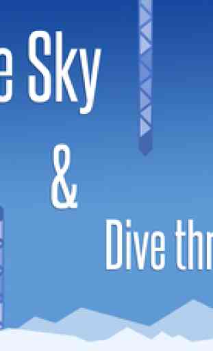 Sky Glider 2: Paper Plane-pattes cumulus dans un ciel bleu-bleu 1