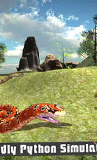 Serpent Attaque Simulator 3D - Jeu mortel Python de simulation à Savanna Forêt Faune 3