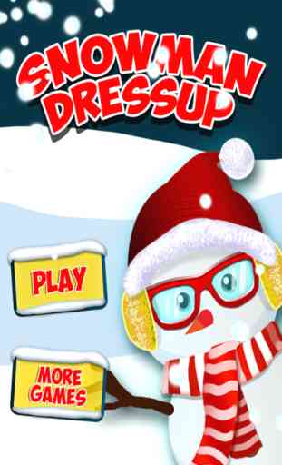 Snowman Dress Up - Crazy salon de la mode d'hiver, un vêtement élégant jeu de caractère 1