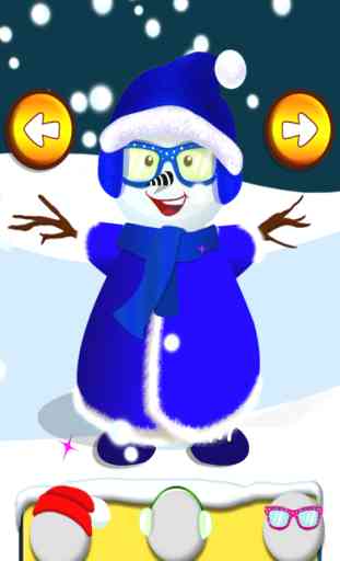 Snowman Dress Up - Crazy salon de la mode d'hiver, un vêtement élégant jeu de caractère 4