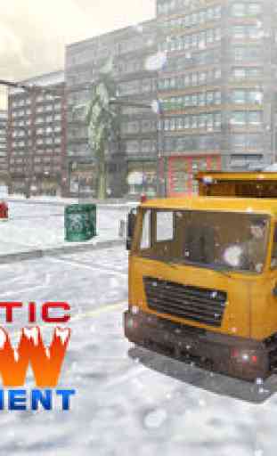 Neige Pelle Simulator 3D - camion lourd jeu de l'opérateur 1
