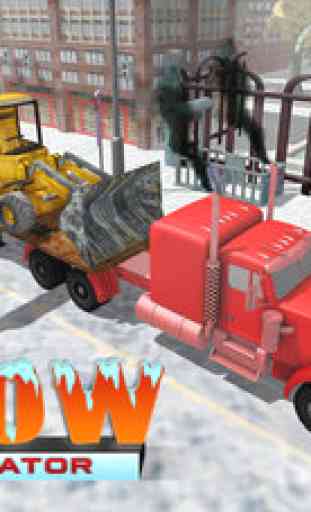 Neige Pelle Simulator 3D - camion lourd jeu de l'opérateur 3